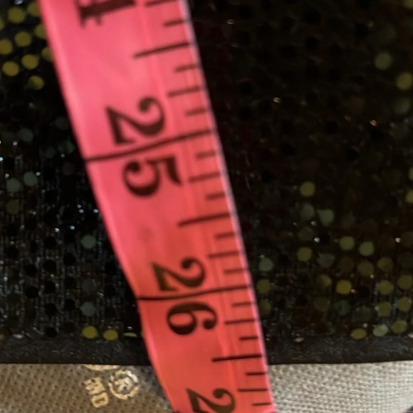 Lyman Par by Frank Lyman Green Sequins peplum cocktail  blouse with slit - Picture 5 of 12